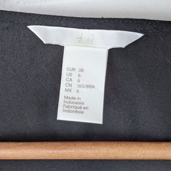 H&M Black Shift Dress Size 6 Women's - Picture 5 of 6